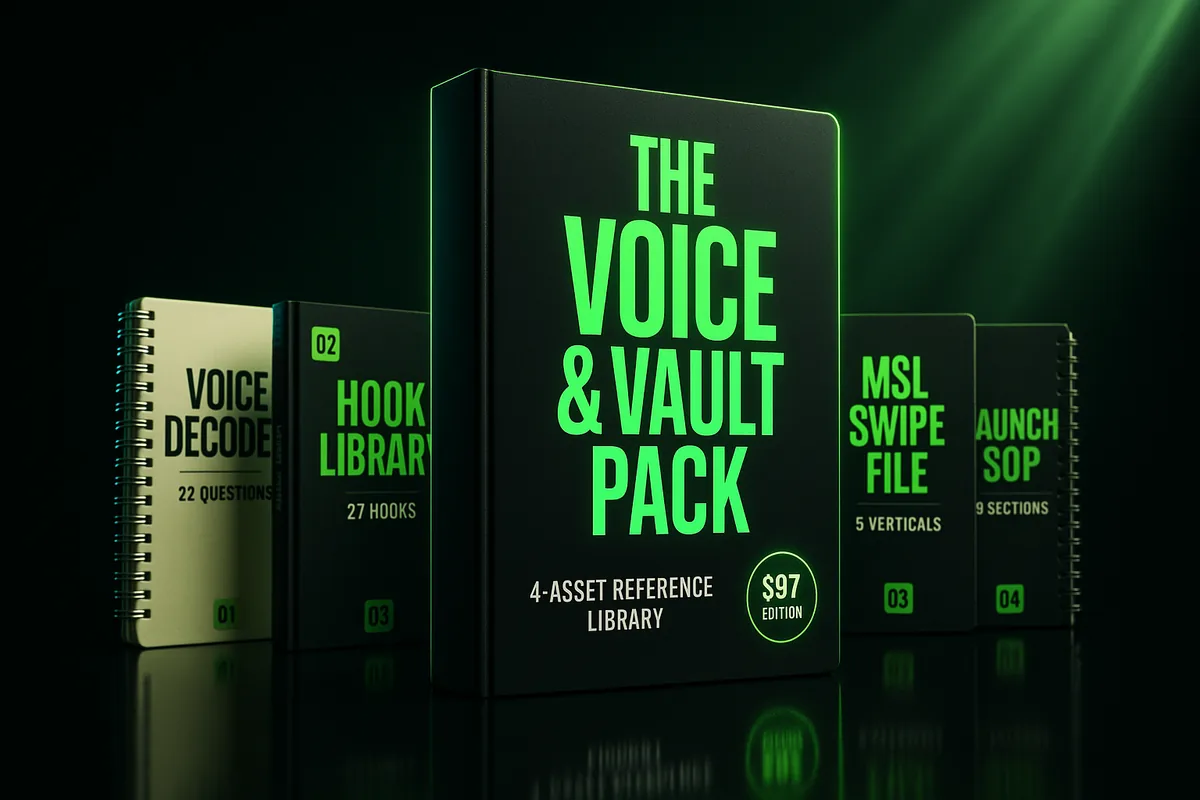 The Vertical Vault — 13 done-for-you Mini Sales Letters across home-service verticals